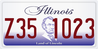 IL license plate Z351023