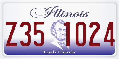 IL license plate Z351024
