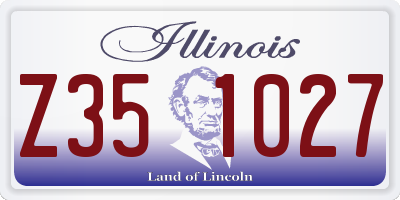 IL license plate Z351027