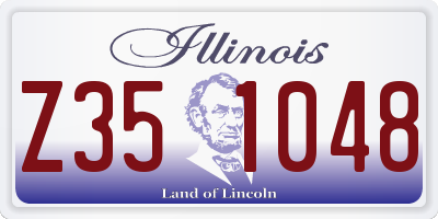IL license plate Z351048