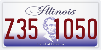 IL license plate Z351050