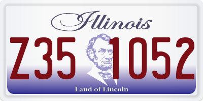 IL license plate Z351052
