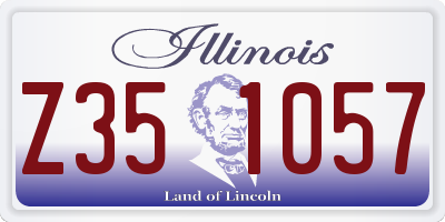 IL license plate Z351057