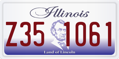 IL license plate Z351061