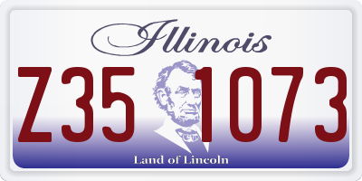 IL license plate Z351073