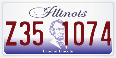 IL license plate Z351074