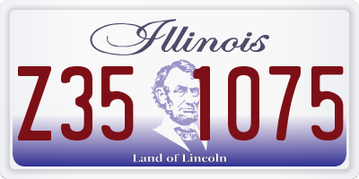 IL license plate Z351075
