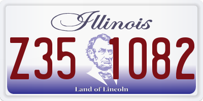 IL license plate Z351082