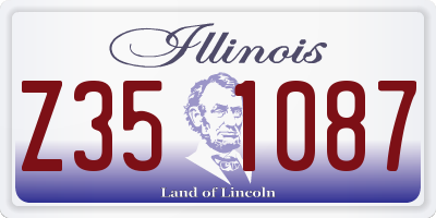 IL license plate Z351087