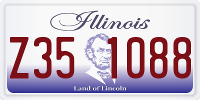 IL license plate Z351088