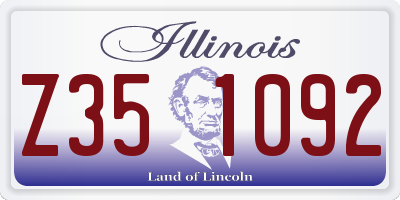 IL license plate Z351092