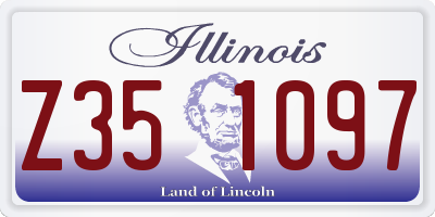 IL license plate Z351097