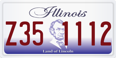 IL license plate Z351112