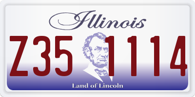 IL license plate Z351114