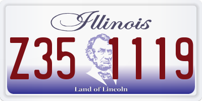 IL license plate Z351119