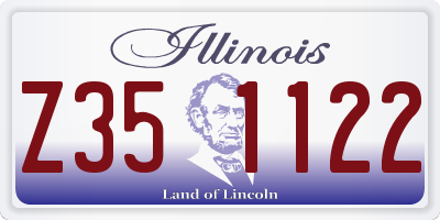 IL license plate Z351122