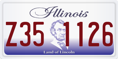 IL license plate Z351126