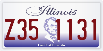IL license plate Z351131