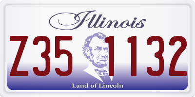 IL license plate Z351132