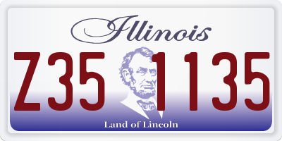 IL license plate Z351135