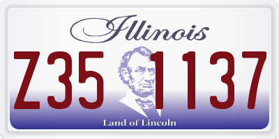 IL license plate Z351137
