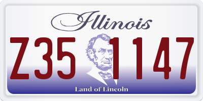 IL license plate Z351147