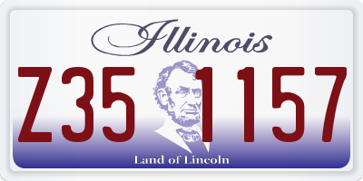 IL license plate Z351157