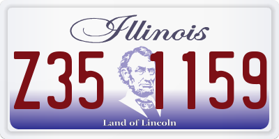 IL license plate Z351159