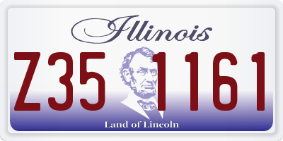 IL license plate Z351161