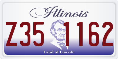 IL license plate Z351162