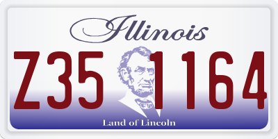 IL license plate Z351164