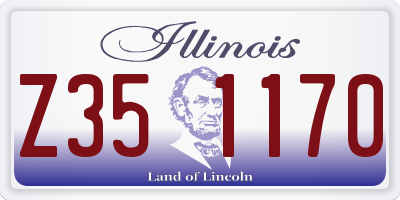 IL license plate Z351170