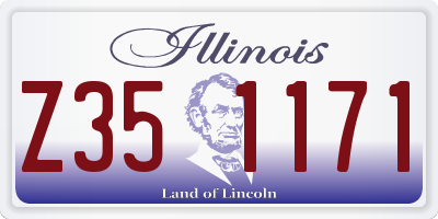 IL license plate Z351171