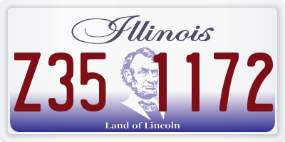 IL license plate Z351172
