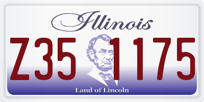 IL license plate Z351175