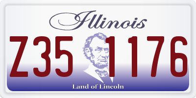IL license plate Z351176