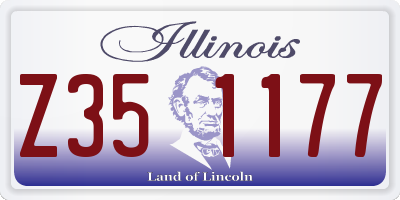 IL license plate Z351177