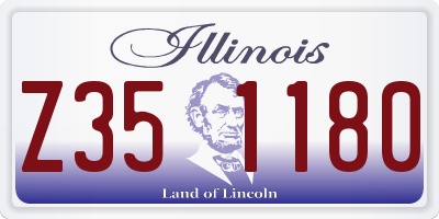 IL license plate Z351180