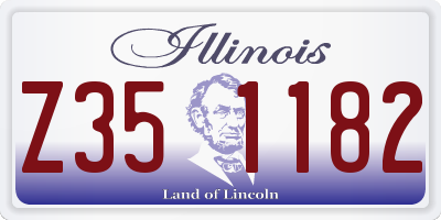 IL license plate Z351182