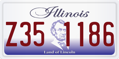 IL license plate Z351186