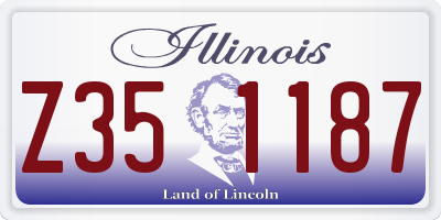 IL license plate Z351187