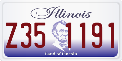 IL license plate Z351191