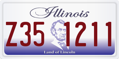 IL license plate Z351211