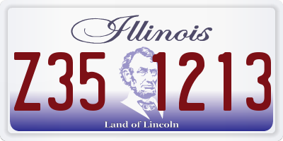 IL license plate Z351213