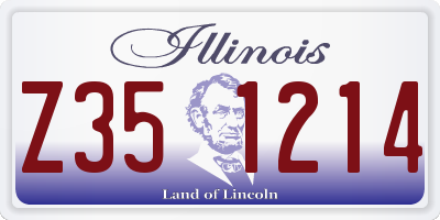 IL license plate Z351214