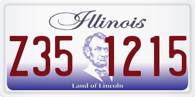 IL license plate Z351215