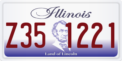 IL license plate Z351221