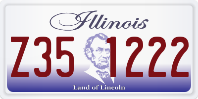 IL license plate Z351222