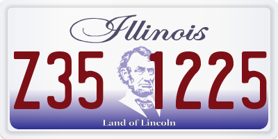 IL license plate Z351225