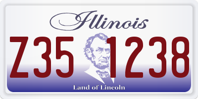 IL license plate Z351238
